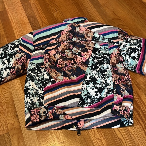 Free People Movement Bunny Slope Puffer Jacket Black Diamond Print Sz Small NWT - Picture 15 of 17